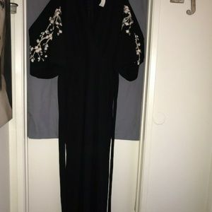 Kimono jumpsuit with pockets
